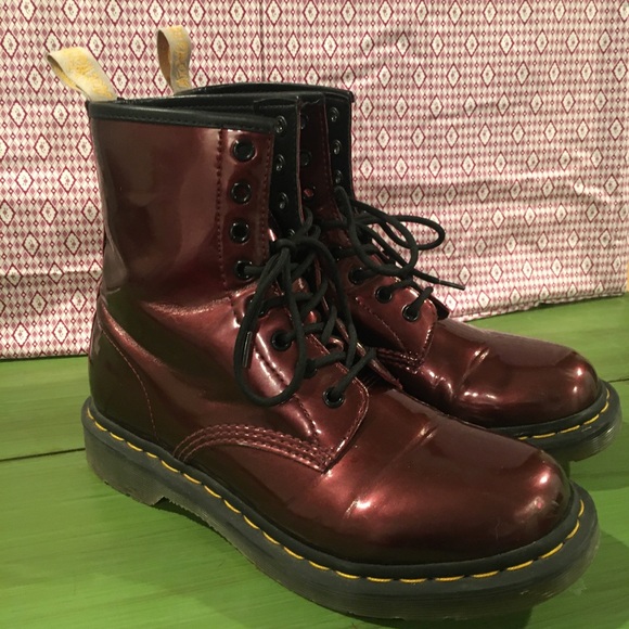oxblood chrome dr martens
